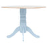 Maison Madeleine -  5 Piece Dining Set Solid Rubber Wood Grey and Brown
